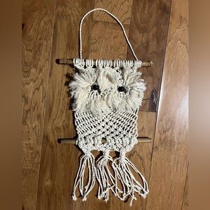 Macrame Owl Wall Hanging